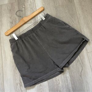 Brandy Melville Shorts cotton thick sweat womens Gray (one size) lounge casual